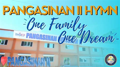 pangasinan 2 hymn lyrics|One Family One Dream .
